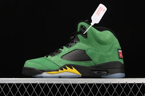 All categories Air Jordan Jordan series basketball shoes Air Jordan 5 Air Jordan 5 SE "Oregon Ducks" AJ5 Joe 5 Oregon Apple Green CK6631-307